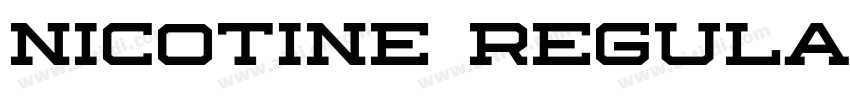 Nicotine Regular字体转换